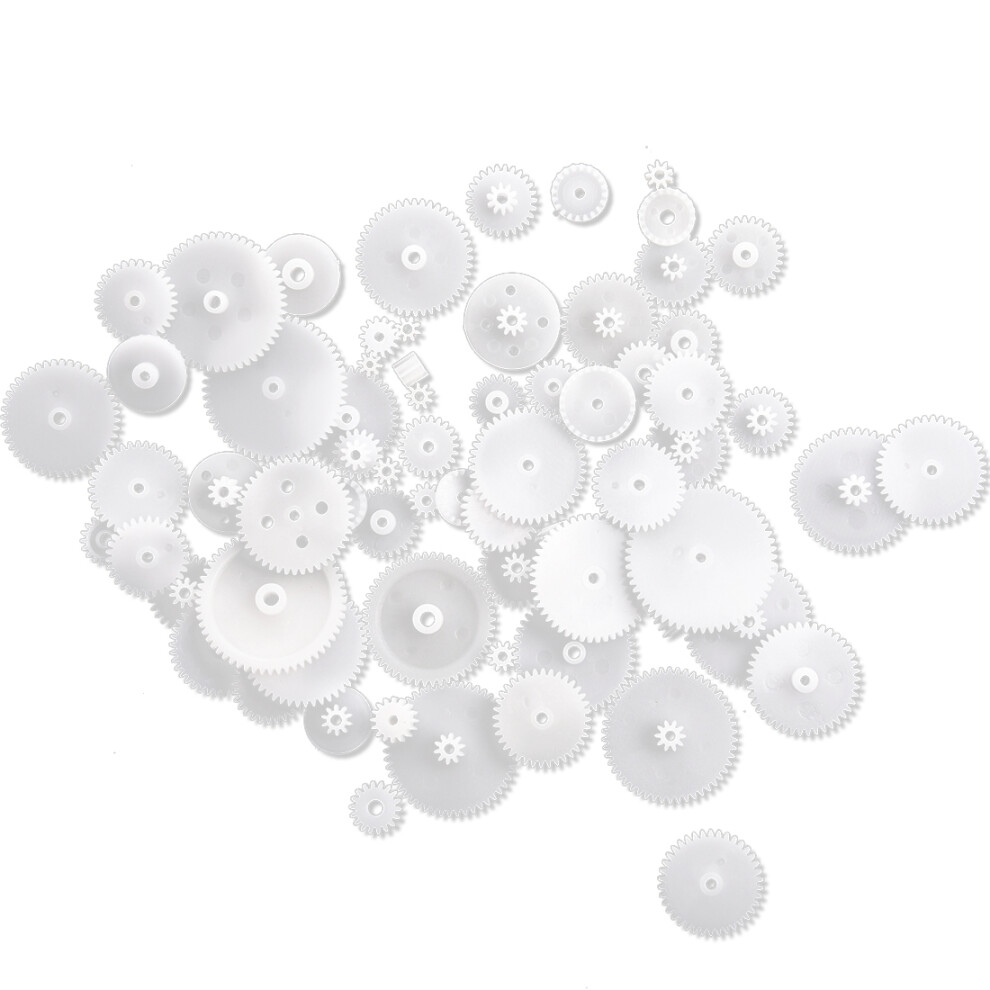 Different Styles White Plastic Gear Set 58 Pcs for RC Toys-image-OPC-PJKVBQ9-NEW