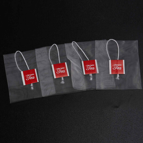 1000 Pcs5.5 X 7Cm Pyramid Tea Bag Filter Nylon Transparent Tea Bag 2