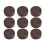 13 mm 50 pièces/boîte pointes de queue Nine Ball marron-rouge 3