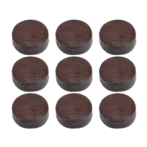 13 mm 50 pièces/boîte pointes de queue Nine Ball marron-rouge 2