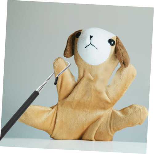 Hand Puppet Joystick Doll Control for Arm Motion Manipulation, Small Black Plastic Doll, Ideal for Interactive Play 2