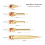 5Pcs Glue Copper Nozzle Tips with O-Ring, for Hot Melting Glue 2