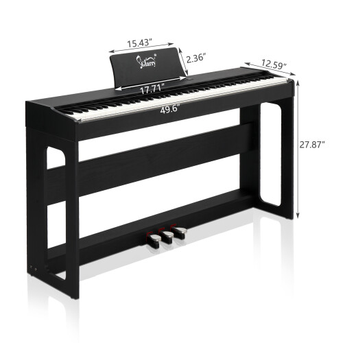 Digitalpiano med möbelstativ, 88 tangenter, helt viktade 1