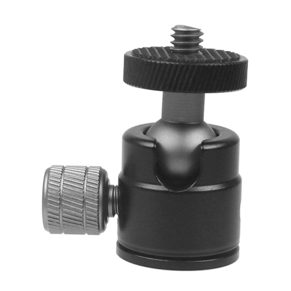 Tripod Ball Head Mount 360 Degree Rotatable Aluminum Alloy Camera Mount Tripod Accessory Black 6493810654725
