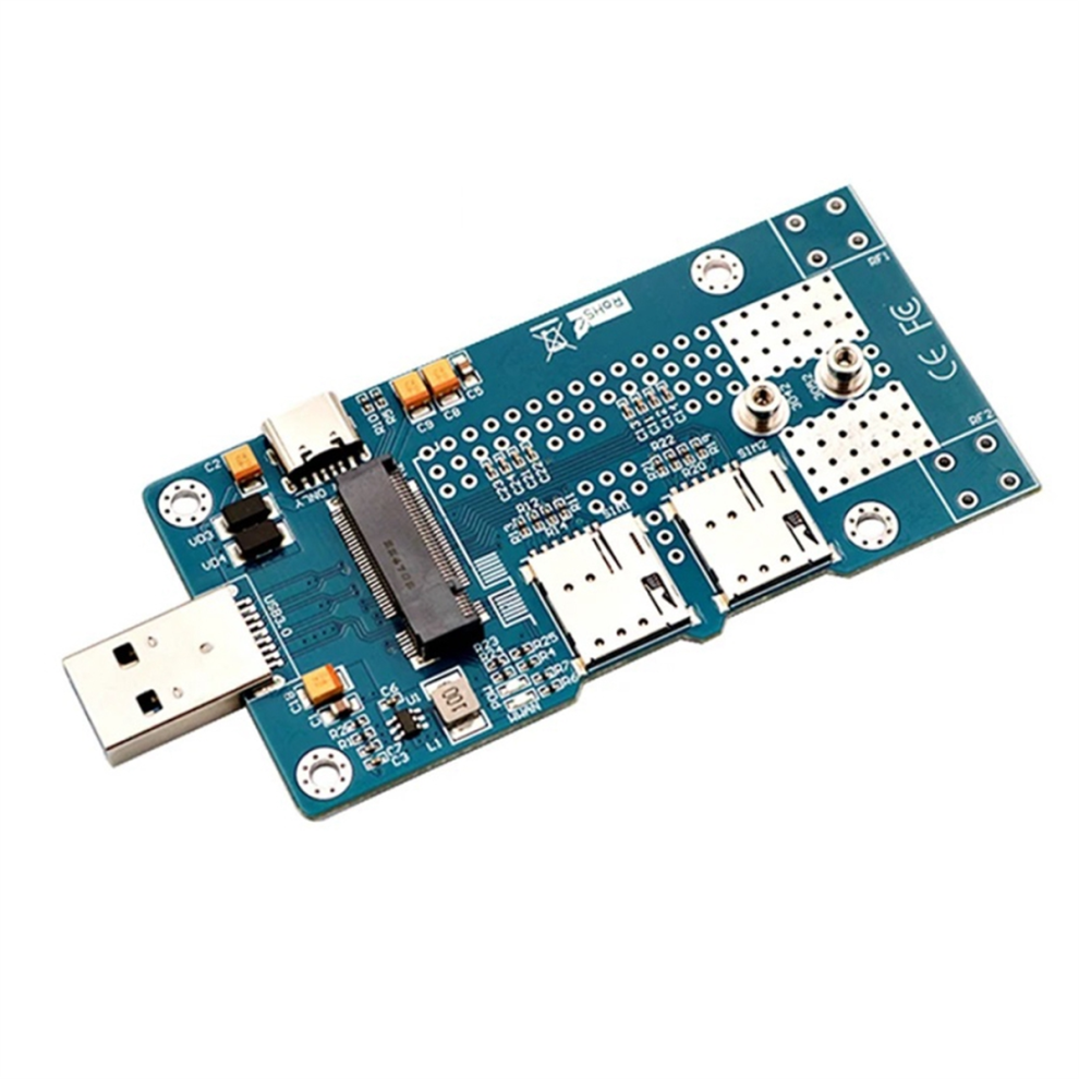Ngff(M.2) To Usb 3.0 Adapter With Dual Sim Card For Desktop Computers 4713629172817
