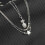 Double-Layer Creative Star Foot Chain Rope Bracelet for Men, Silver, One Size, Durable Design 2