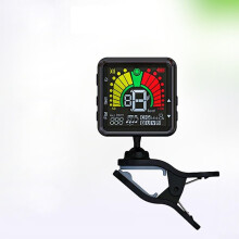 Chromatic LED Guitar Tuner Clip-On Metronome Rechargeable for Guitar Violin Ukulele Bass Easy to Use