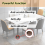 4Pcs Round Rubber Furniture Caster Cups, brown 3