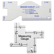 Seam Measuring Gauge Tailor Ruler For DIY Patchwork Quilting