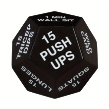 Fitness Toy Cubes - 12-Sided Rounded Digital Dice for Training - White PU Fitness Play Dice for Fun Workouts