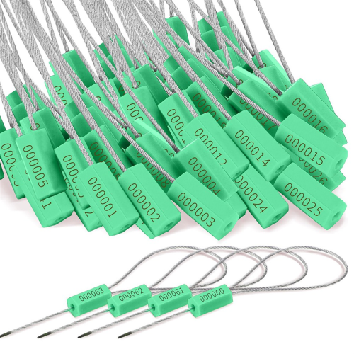 120 Steel Cable Seals Metal Security Seal,Green