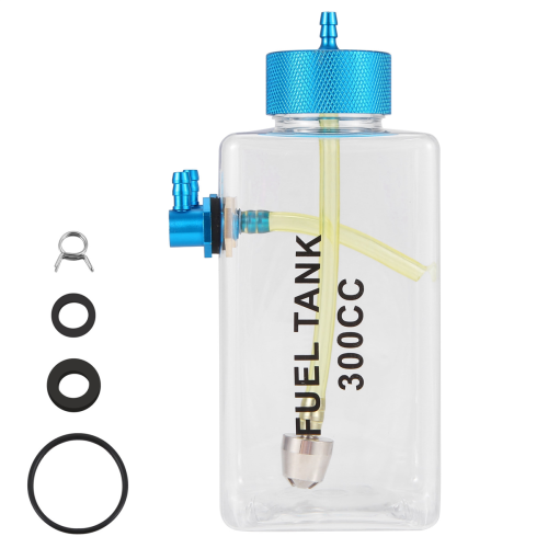 Fuel Tank Petrol Transparent Plastic Bottle 300CC CNC 1