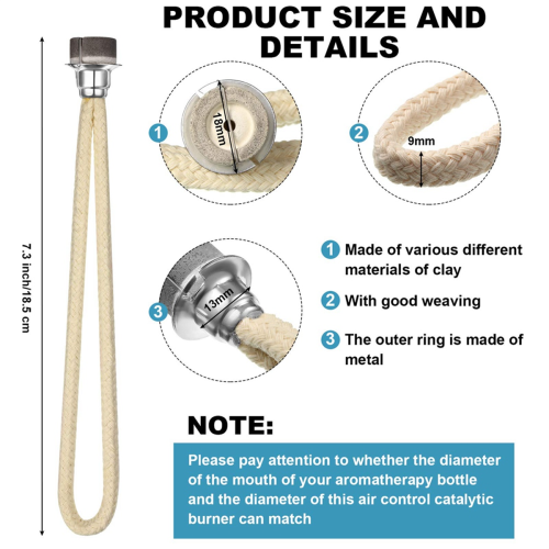 Air Tightly Control Catalytic Burner Lamps Wick (18mm) 2