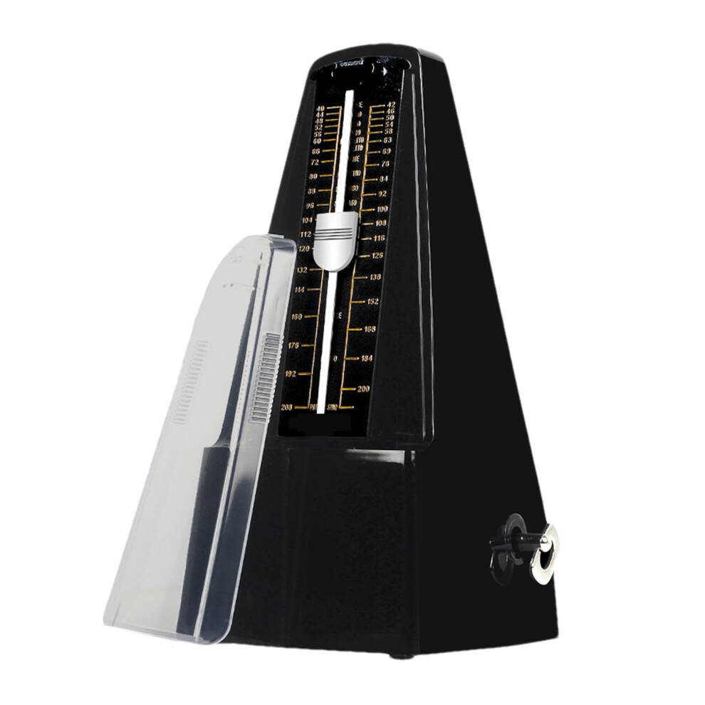 Tower Shaped Metronome for Music Practice | Loud Tuner with Beat Tracking for Violin, Drums, and Piano in Black