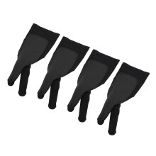 4 Pack Artist Drawing Gloves Left/Right Hand, 3 Layer, Breathable, Elastic, Digital Tablet Gloves, Size L