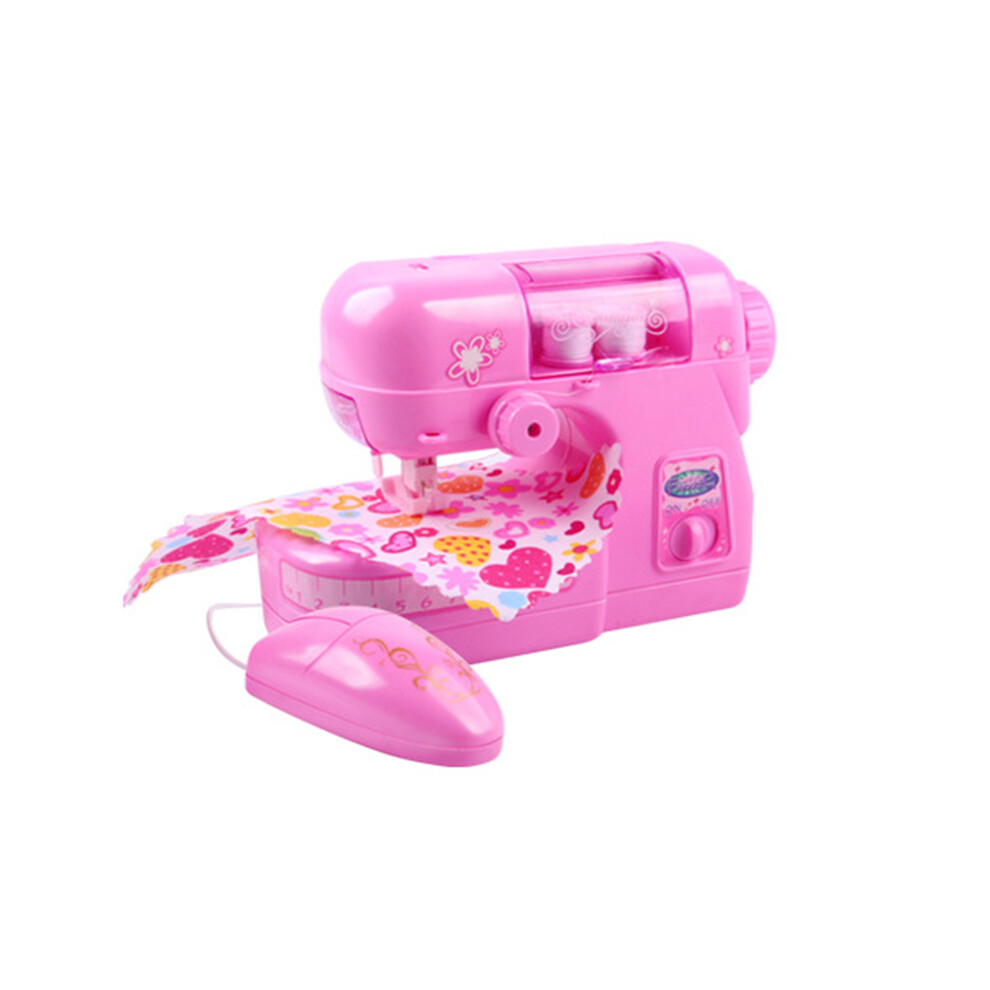 Mini Electric Sewing Machine Pretend Play Toy for Kids Children Girls