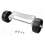Patio Heater Wheel Kit-Stainless Steel Silver Bracket + Black Wheels 1