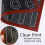 Silicone 30x40 cm Reversible Printed Macaron Puff Baking Mat 3