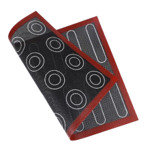 Silicone 30x40 cm Reversible Printed Macaron Puff Baking Mat
