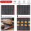 Silicone 30x40 cm Reversible Printed Macaron Puff Baking Mat 4