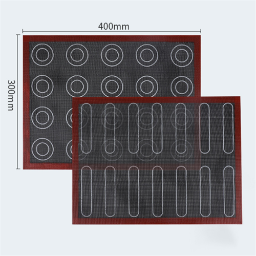 Silicone 30x40 cm Reversible Printed Macaron Puff Baking Mat 1
