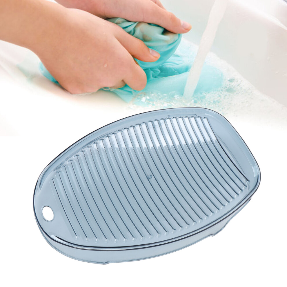 Multi-Functional Pet Laundry Washboard Basin 38X24x6cm, Blue