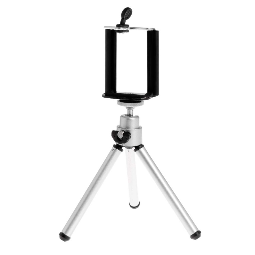 Lightweight Tripod Stand With Clip, Adjustable Rotating Aluminum Holder For Dslr And Smartphone Photography 6276012434452
