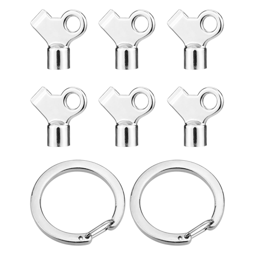 6-Pack Radiator Bleeding Air Valve Key for Bleeding Old Home Radiator
