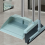 Dustpan Broom Set Floor Wiper Cleaning Long Handle Cleaning Set blue 3