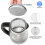 Electric Kettle 2L 220V 2000W Blue Glass Fast Boil 5