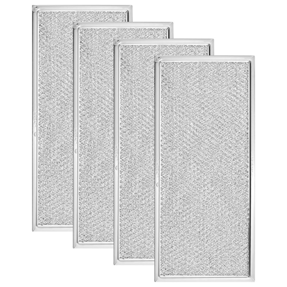 4PCS Microwave Grease Filter Aluminum Mesh Filter for