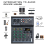 Professional Digital DJ Mixer Console 4 Channel Audio Mixer White 1