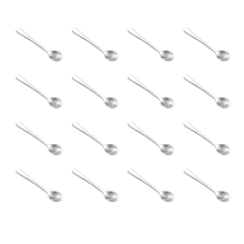 16 Pack Mini Stainless Steel Spoons for Spice Jars, Metal Spoons