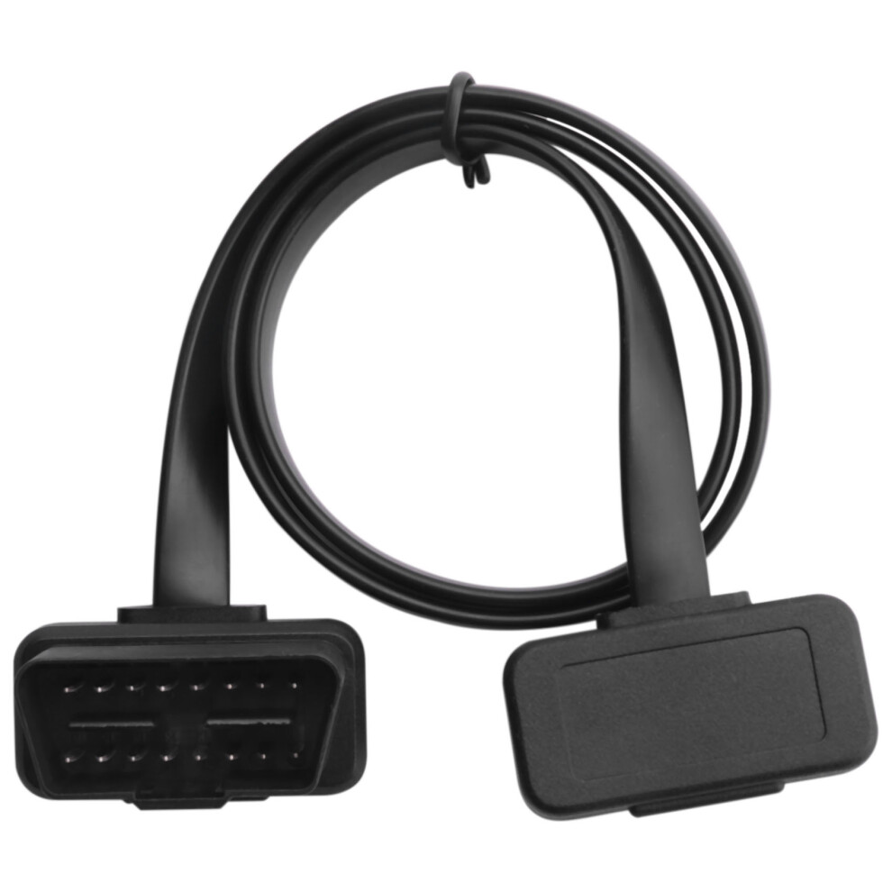 Car Elbow Obd2 16 Pin Male To Female Flat Diagnostic Extension Cable 4711585158845