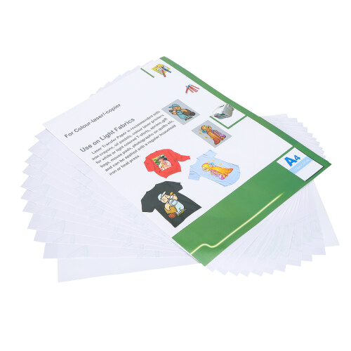 10Pcs Laser Transfer Paper for Clothing, Light Color, 1 Pack 1
