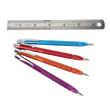4 Pcs Tungsten Carbide Scriber Set with Aluminium Handles & 8 Tips
