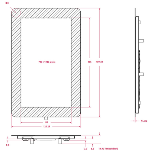 For 7inch Touchscreen Display for Projects & Education 2