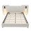(Beige ) Double Bed with USB Charging & Ambient Lighting 7