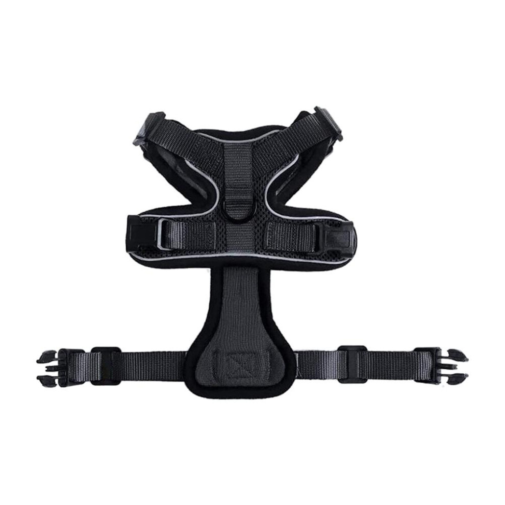 Escape Proof Cat Harness With Leash, Adjustable Nylon Vest, Black