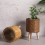 Vintage Imitation Rattan Woven Flower Shelf Handmade,E 1