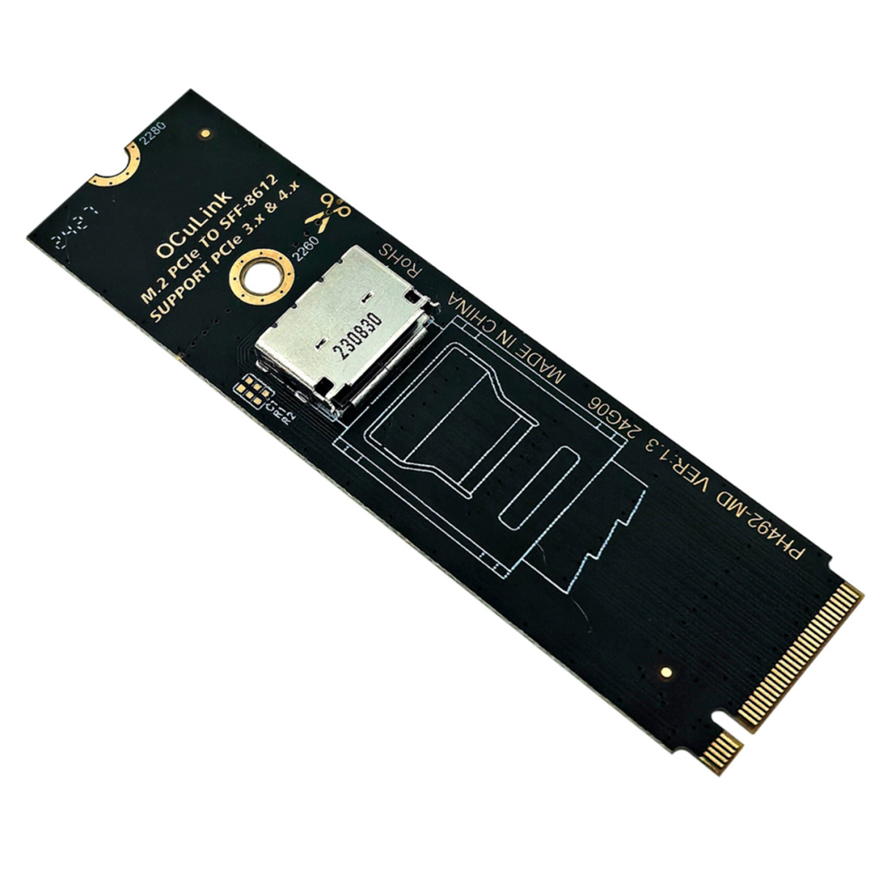 M.2 Nvme Pcie To Oculink Sff-8611 Sff-8612 Adapter 4712829527762