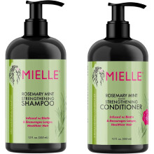 Mielle Rosemary Mint Biotin Shampoo & Conditioner Set |Moisturizing & Smoothing |Scalp Nourishment - 355ml Each