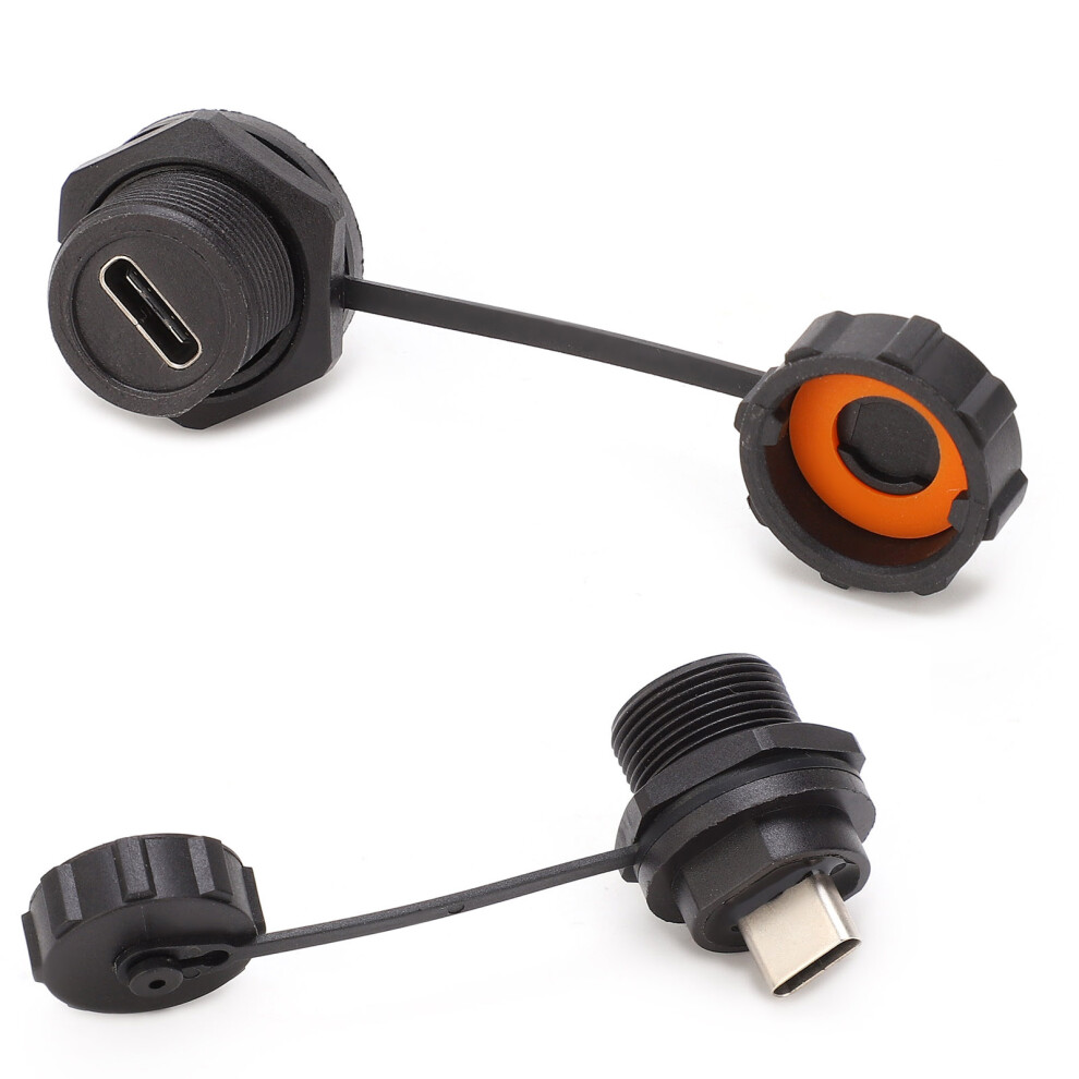 Waterproof Usb Connector Threaded Female Panel Mount 1.5A Ip67 5071340655958