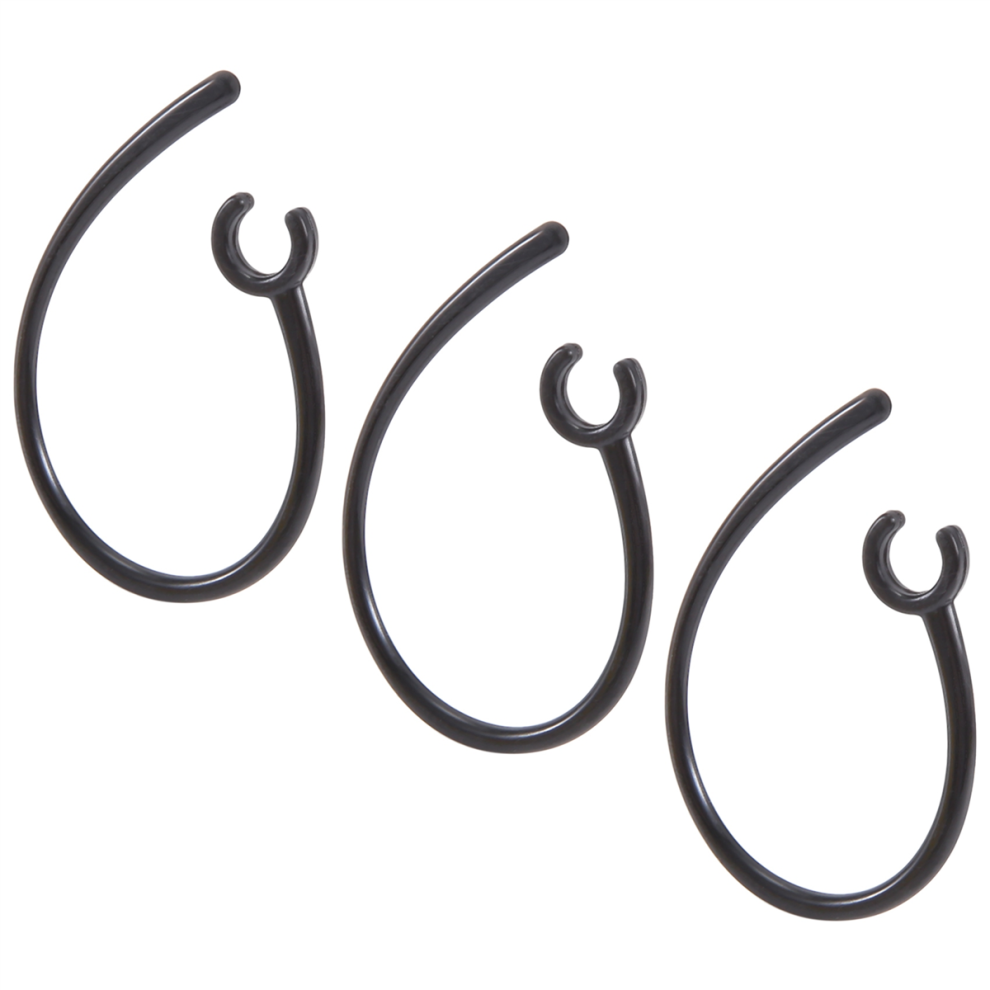 3 Pcs Handfree 5.5mm Hole Black Plastic Earhook for bluetooth Earphone-image-OPC-PJKWF5V-NEW
