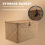 Handmade Straw Woven Storage Basket with Lid Seagrass(M) 4