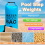 Pool Step Weights,Pool Ladder Weights for Above Ground Pool, Blue 3