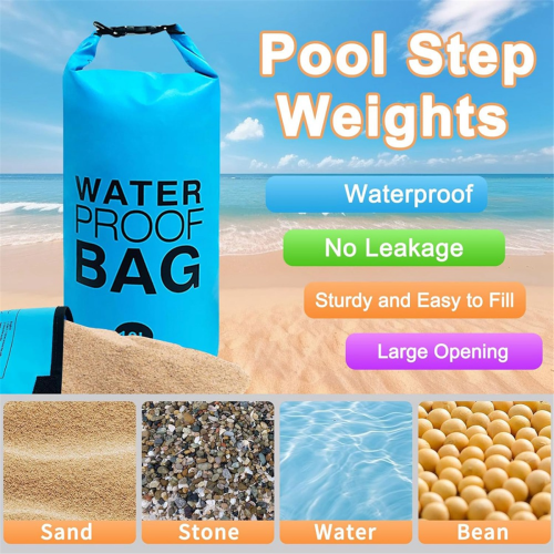 Pool Step Weights,Pool Ladder Weights for Above Ground Pool, Blue 2
