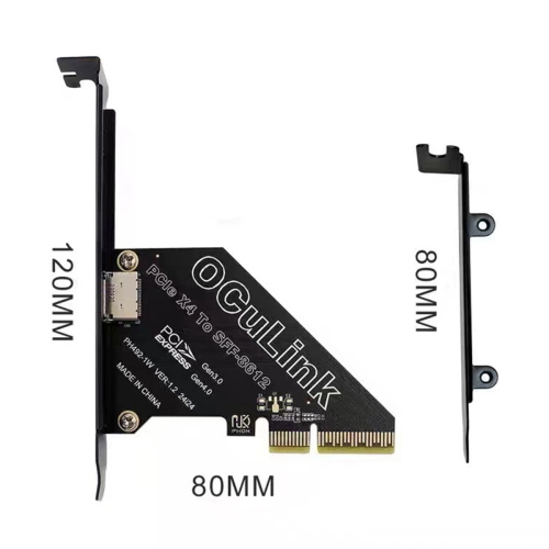 PCIe 4.0 X4 to Oculink SFF8611/8612 Expansion Card for Win/Linux 1