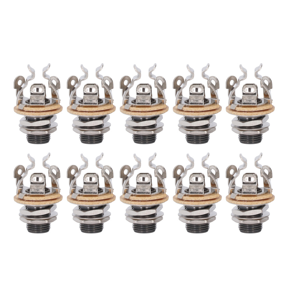 10 Pcs 1/4 Inch Guitar Jack Multi Touch Dual