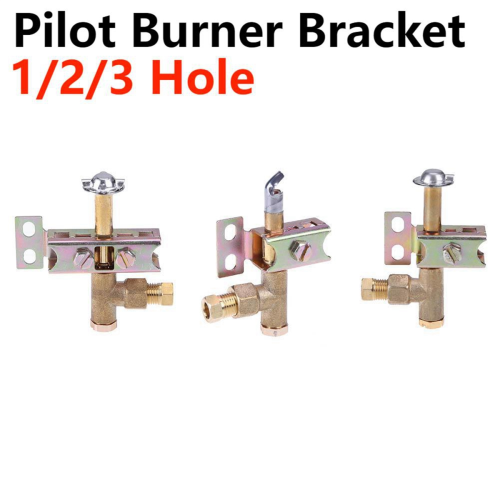 Pilot Burner One Way Flame Bracket Can Have Natural or LP Gas 3 Hole 1
